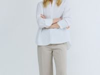 Прямые брюки со стрелками, Бежевый