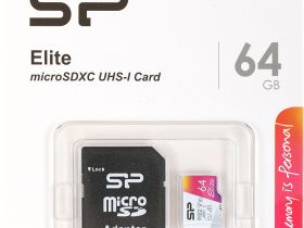Карта памяти Silicon Power Elite microSDXC UHS-I 64 ГБ с адаптером