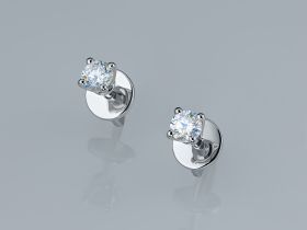 Пусеты из белого золота э4712пс03220894_white