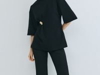 Треггинсы из трикотажа, Черный