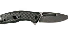 Полуавтоматический складной нож Kershaw Flourish, сталь 8Cr13MoV, рукоять G10/карбон, черный
