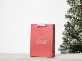 Пакет подарочный Cozy Home 15х7х21