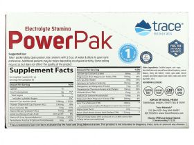 Trace Minerals ®, Electrolyte Stamina PowerPak, малиновый, 30 пакетиков по 5,1 г (0,18 унции)