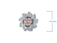 Пусеты из белого золота э0912пс11190200_pink