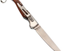 Складной нож Витязь "Перочинный", сталь 65х13, рукоять сталь/дерево