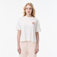 Женская футболка Lacoste из хлопка