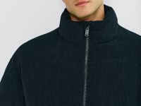 Утеплённая куртка из вельвета, Синий