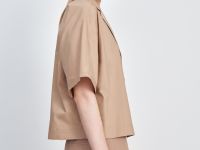 Укороченная рубашка с v-образным вырезом