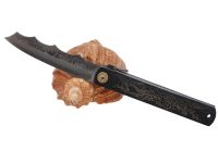 Складной нож Nagao Higonokami Ryubu - Dragon, 100мм, сталь Aogami, рукоять металл, черный