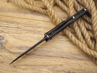 Полуавтоматический складной нож Мастер Клинок Питон, сталь 420, рукоять сталь