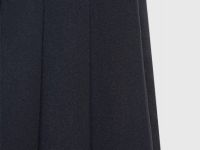 Юбка мини в складку для девочек, Черный