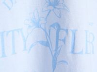 Футболка с принтом, Голубой