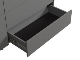 Комод Дигарс 163x81 Графитовый