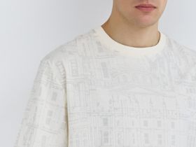 Футболка с принтом, Белый