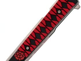 Нож Mr.Blade Hokku D2 SW G10 black red складной с чехлом