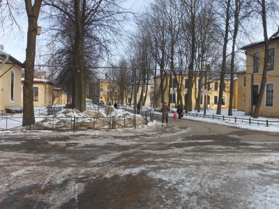 Сад с оградой
