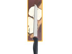 Нож кухонный хлебный Okroshka Crouton 19.9 см, сталь 5cr15mov, рукоять пластик, черный