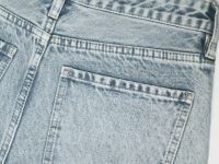 Прямые джинсы со средней посадкой, Голубой