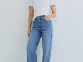 Футболка в рубчик, Белый