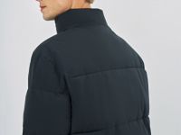 Утеплённая куртка с воротником-стойкой, Синий