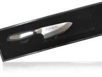 Кухонный нож Деба мини Tojiro Flash FF-DE105, сталь VG-10, рукоять микарта, черный