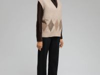 Трикотажный жилет с шерстью