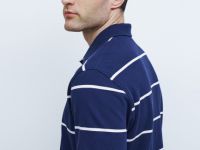 Поло в полоску, Синий