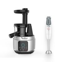 Шнековая соковыжималка Juice & Clean ZU420E10 + погружной блендер Optichef DD643132