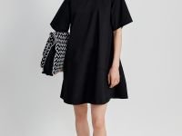 Платье А-силуэта из хлопка