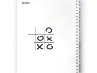 Блокнот билайн «Крестики-нолики» белый