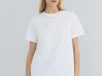 Футболка с ожерельем, Белый