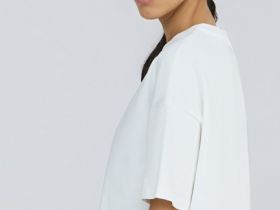 Футболка оверсайз из плотного хлопка, Белый