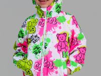 Куртка текстильная с полиуретановым покрытием для девочек (ветровка)