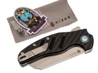 Складной нож Kizer C01C XL, сталь 154CM, рукоять carbon