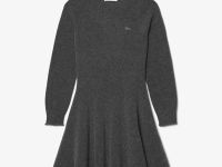 Бесшовное шерстяное платье Lacoste