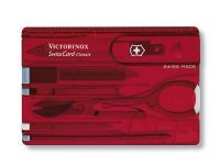 Швейцарская карта Victorinox SwissCard, сталь X45CrMoV15, рукоять ABS-Пластик, красный