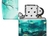 Зажигалка ZIPPO Graveyard с покрытием 540 Matte, латунь/сталь, разноцветная