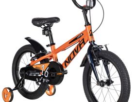 Детский велосипед Novatrack Extreme 16 V-Brake, год 2025, цвет Зеленый-Голубой