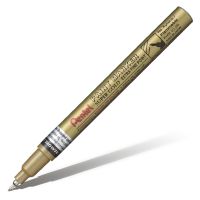 Маркер перманентный Pentel "Paint" 0,6 мм алюминиевый корпус, золото