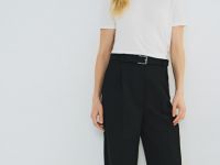 Брюки с ремнём и стрелками, Черный