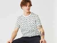 Мужская футболка Lacoste приталенного кроя