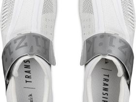 Велотуфли Fizik Transiro Hydra Aeroweave Carbon (белый / серебристый 43)