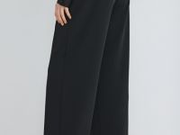Широкие брюки с эластичным поясом, Черный