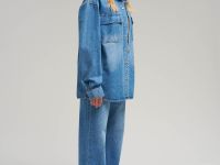 Джинсовая рубашка oversize