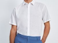 Рубашка изо льна с коротким рукавом