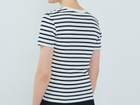 Футболка в рубчик, Синий