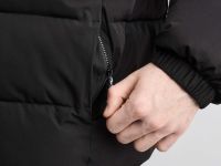 Чёрная утеплённая куртка с регулируемым низом Глория Джинс