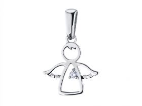 Подвеска из серебра с бриллиантом э0601пд03171700