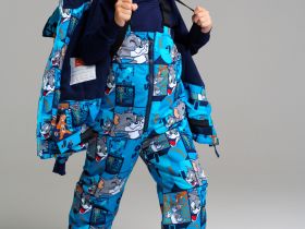 Комплект текстильный с полиуретановым покрытием для мальчиков: куртка, полукомбинезон