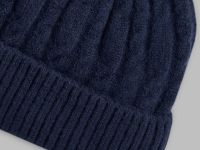 Вязаная шапка унисекс с подкладкой